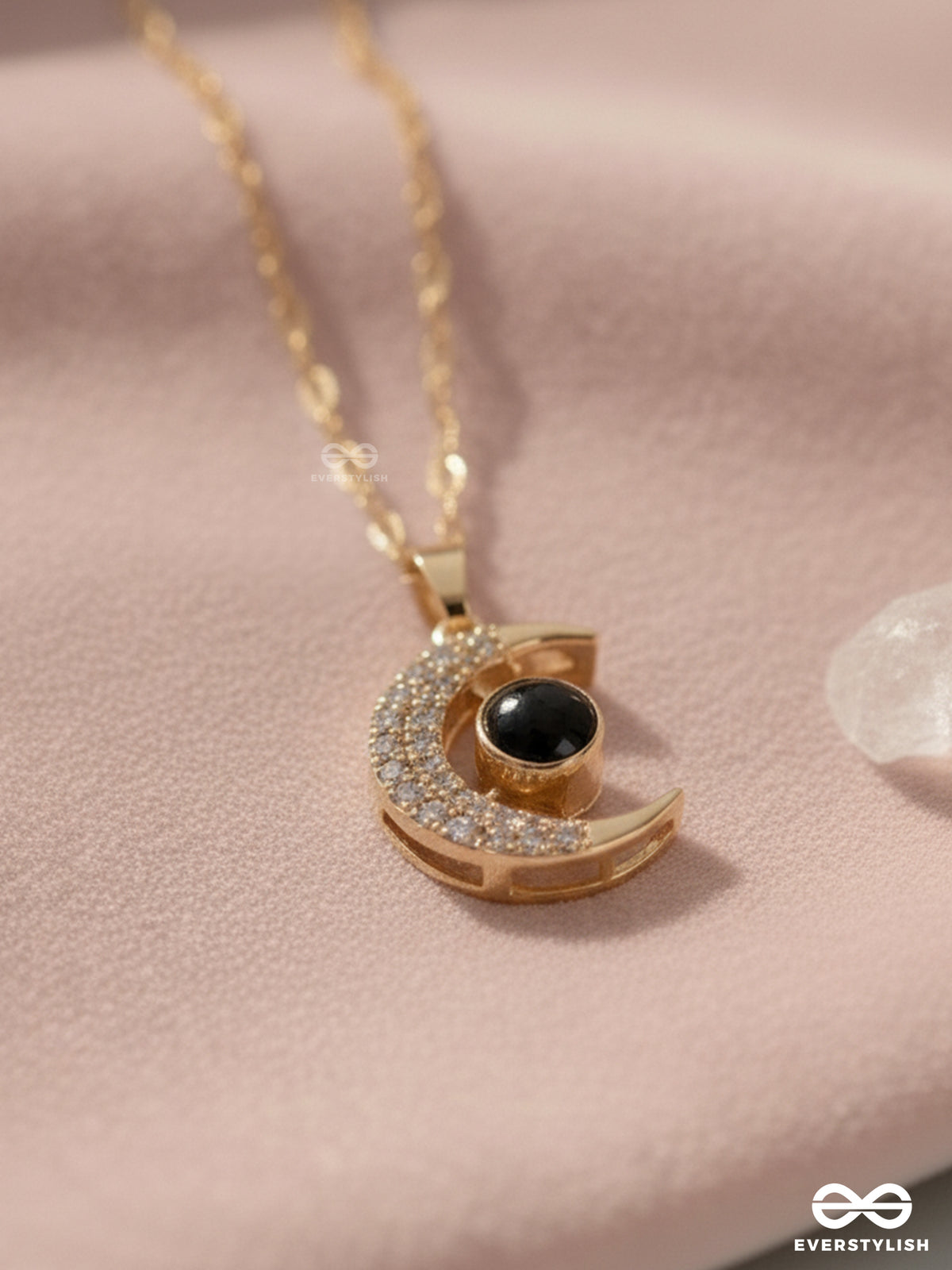 Lunar Glow - Crescent Moon Pendant