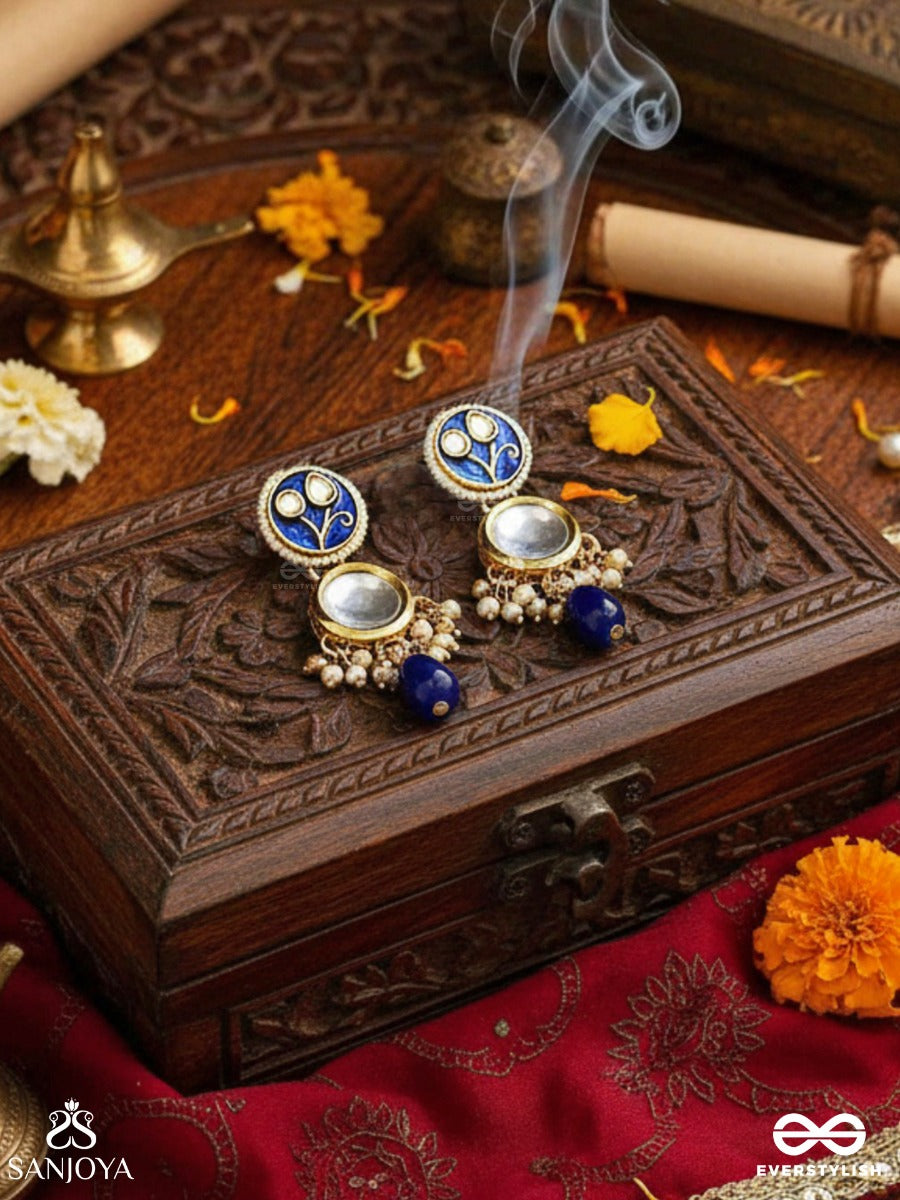 Shitala - Cool And Calm- Handmade Kundan Set With Necklace And Earrings