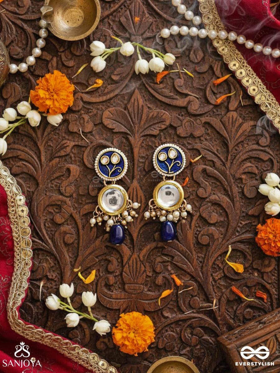 Shitala - Cool And Calm- Handmade Kundan Set With Necklace And Earrings
