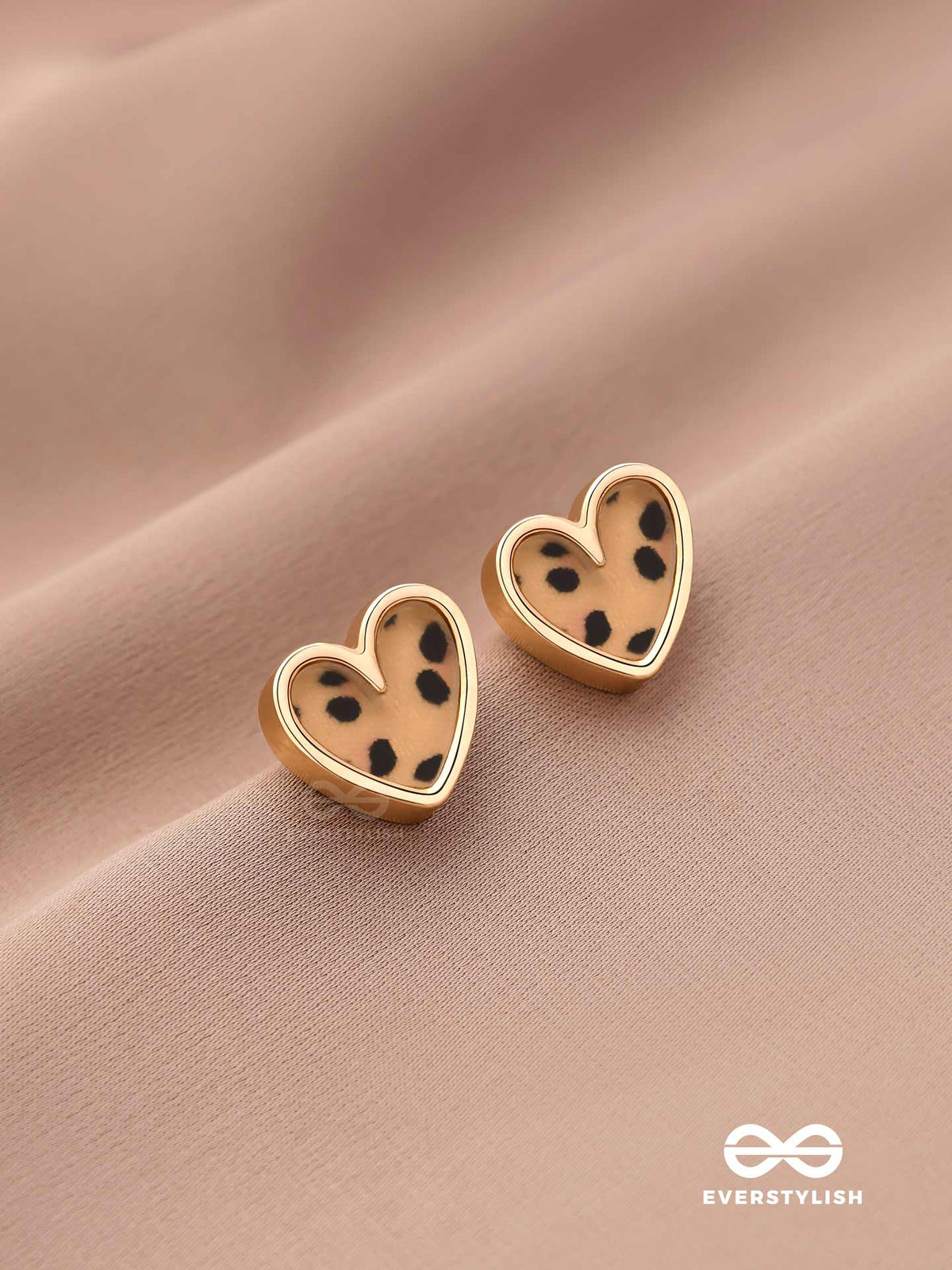 Jungle Romance - Stylish Leopard Print Studs