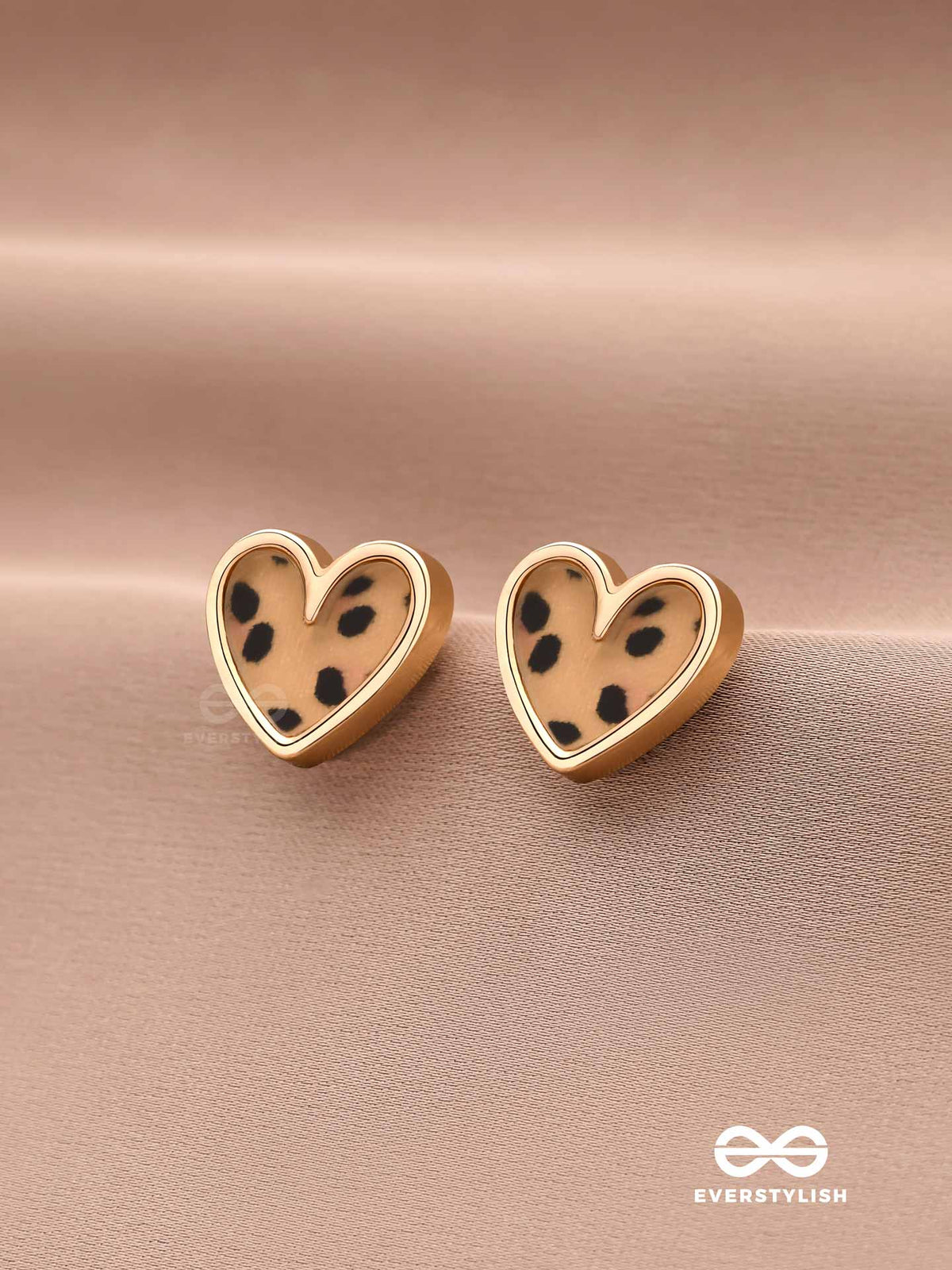 Jungle Romance - Stylish Leopard Print Studs