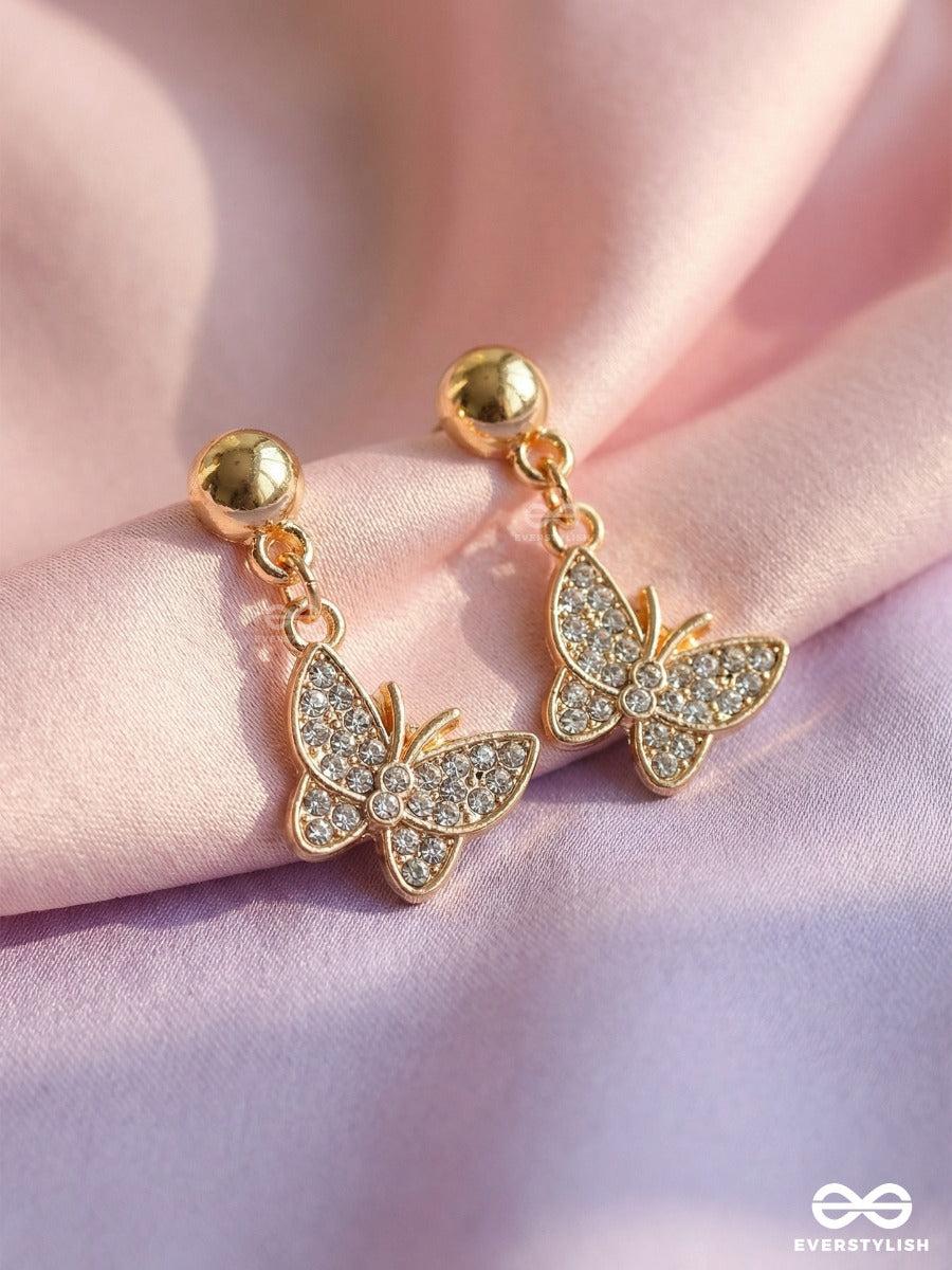 Glimmer Butterfly - Studded Butterfly Earrings