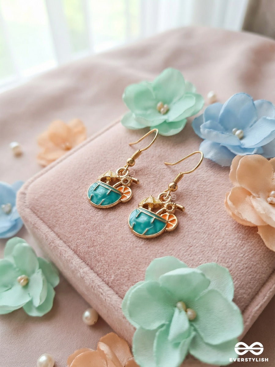 Vacay Vibes - Trendy Cocktail Enamelled Drop Earrings