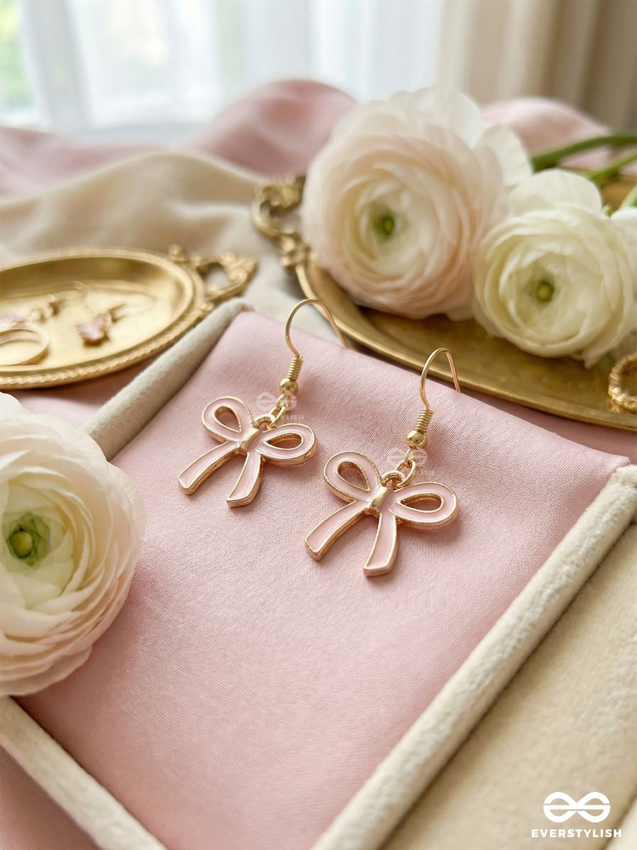 Candy Bow - Fun And Quirky Pink Bow Earrings