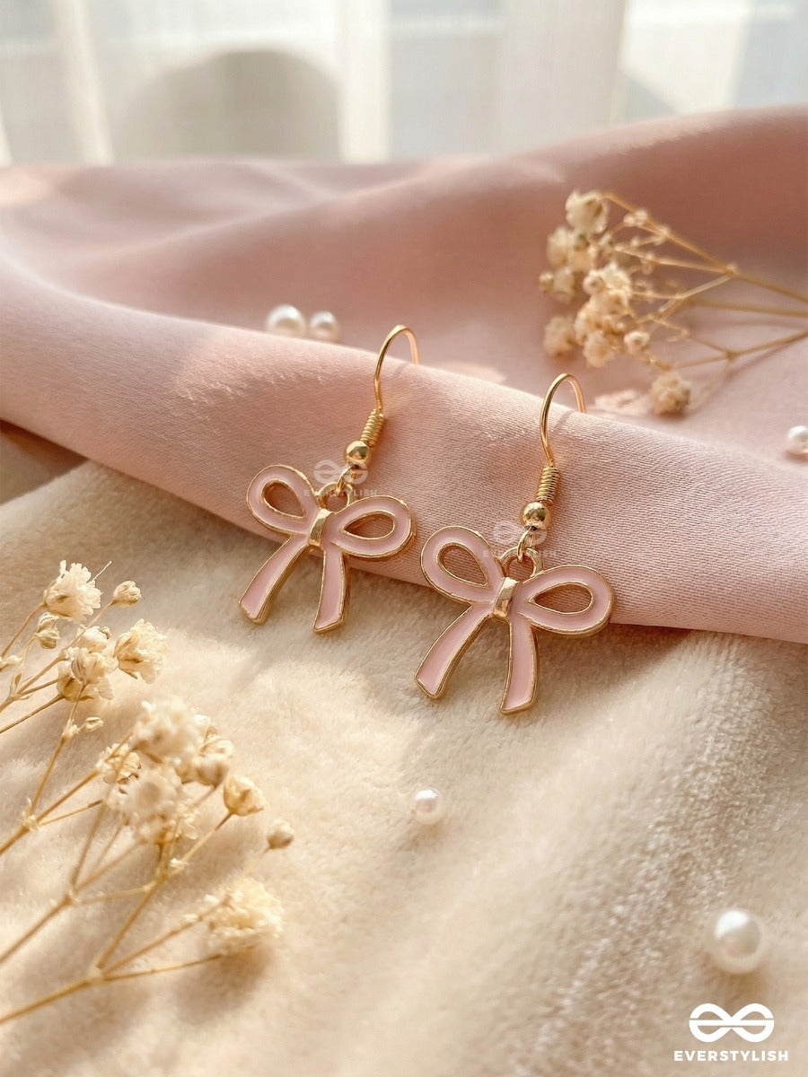 Candy Bow - Fun And Quirky Pink Bow Earrings