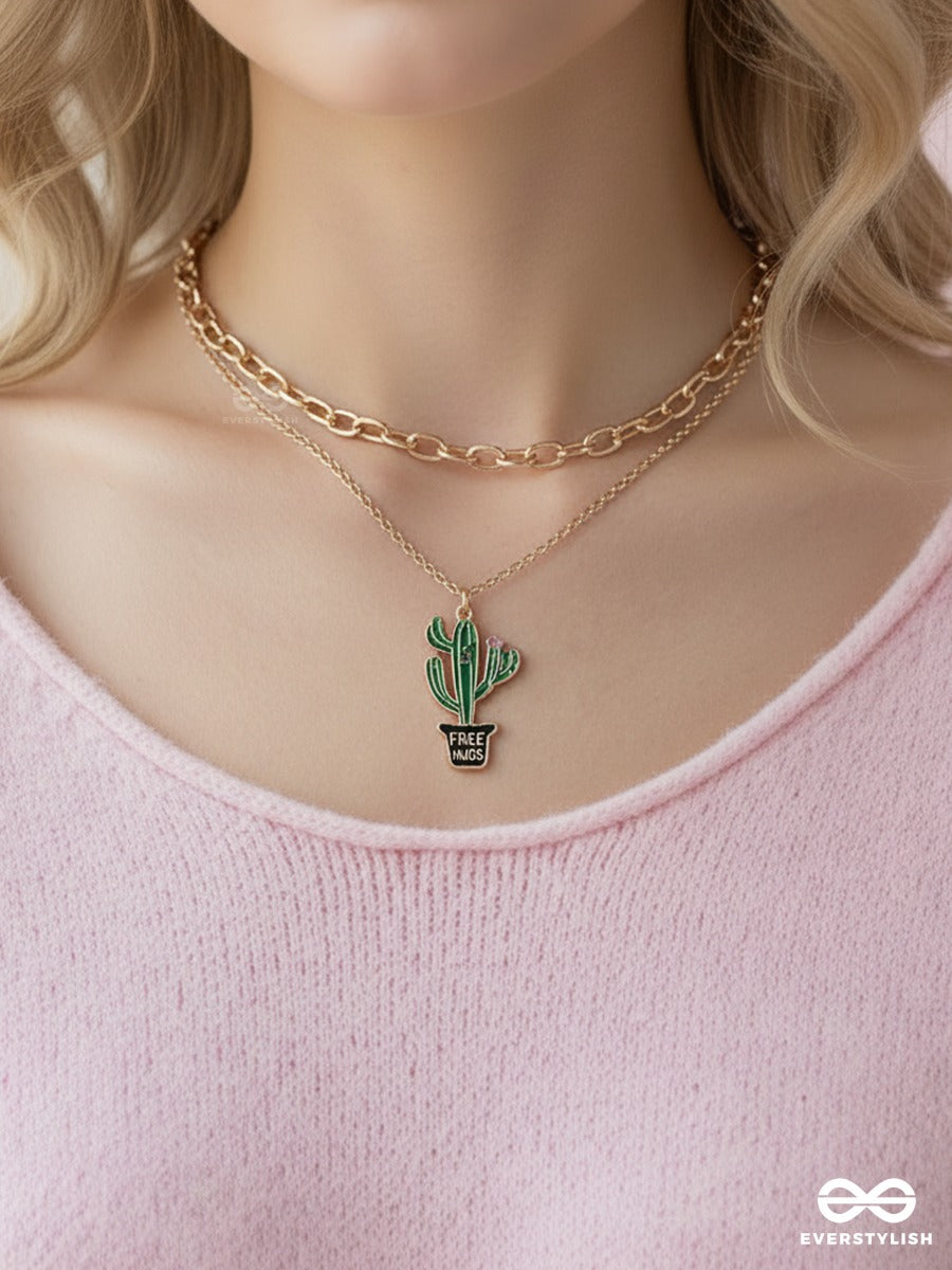 Cactus Vibe - Golden Layered Necklace