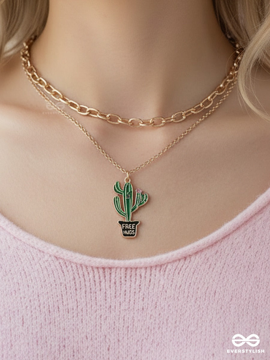 Cactus Vibe - Golden Layered Necklace