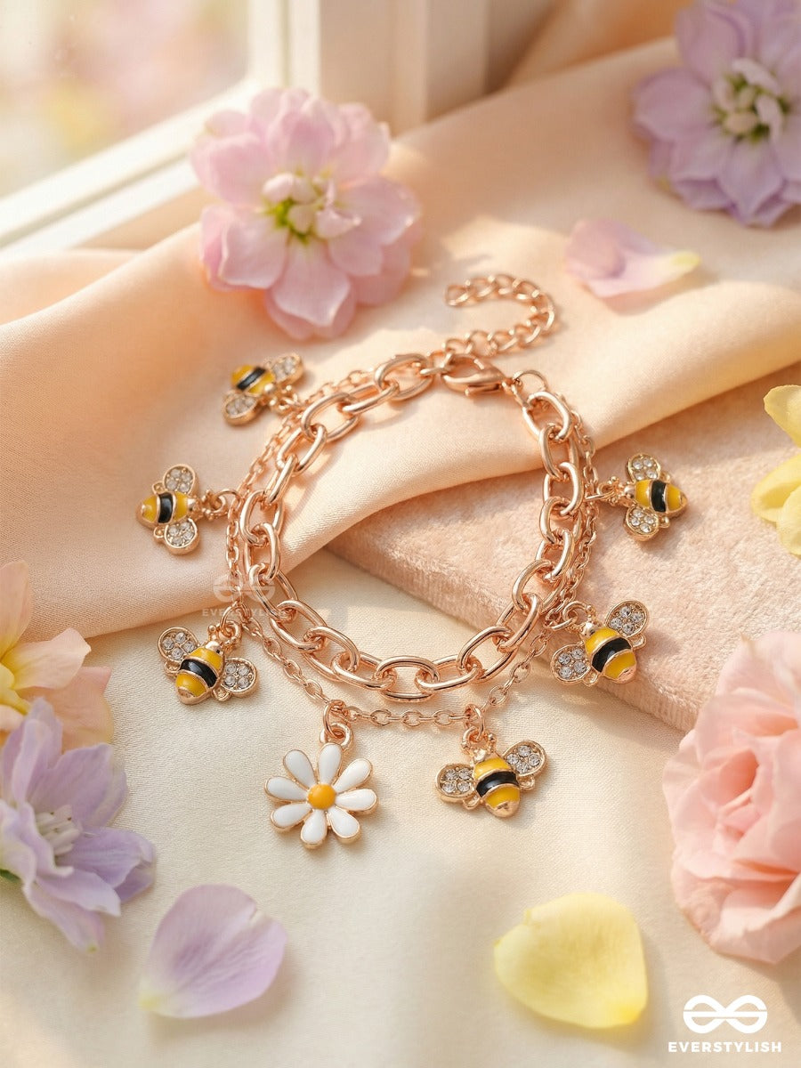 Honey Bloom - Golden Double Chain Bracelet