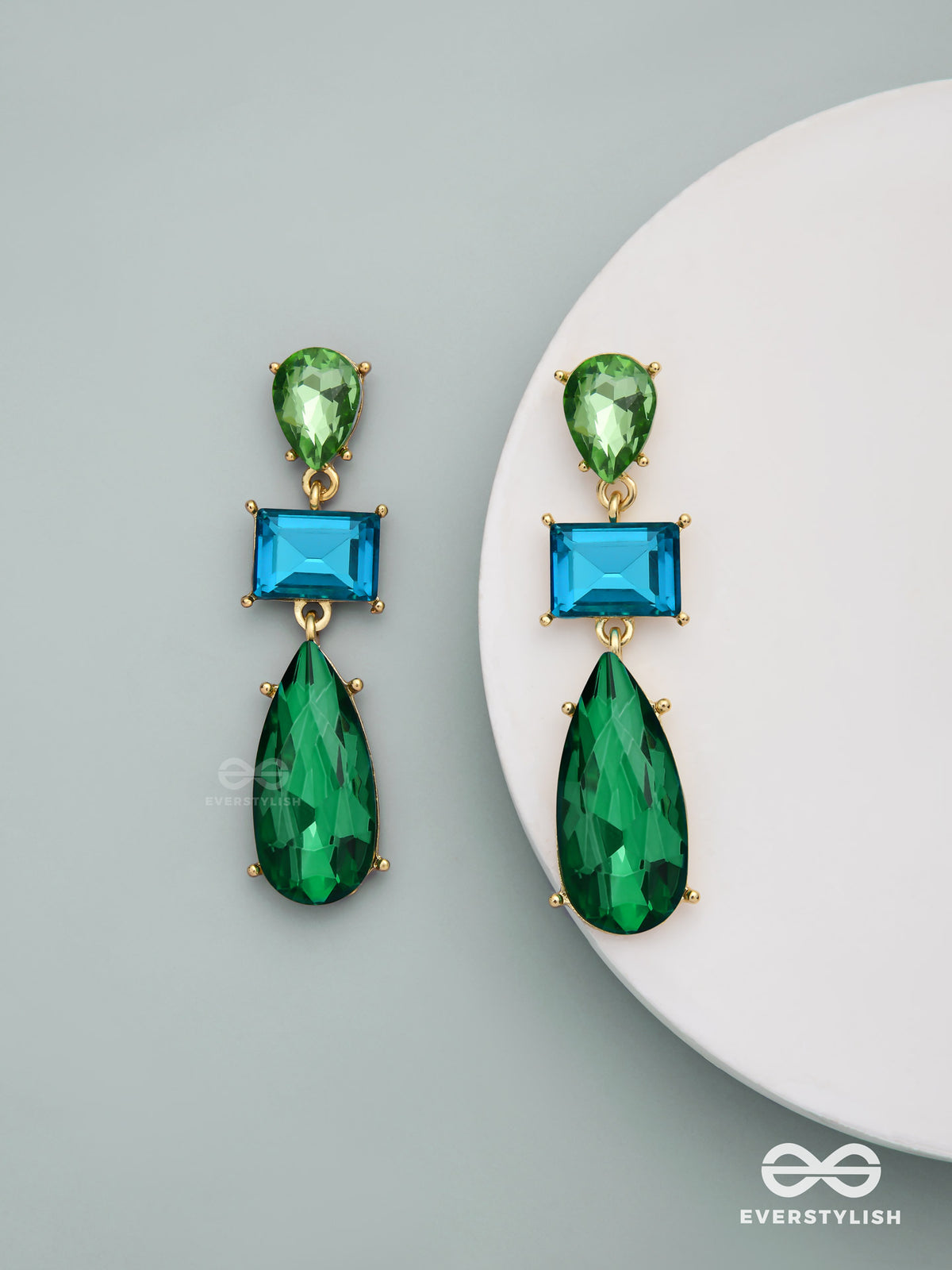 Ocean Mystique- Luxurious Teardrop Earrings