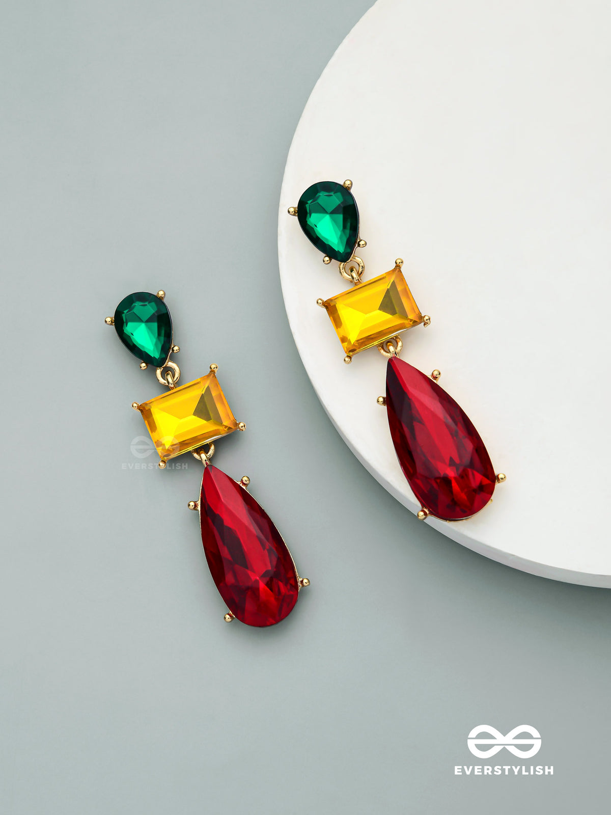 Ember Bloom- Dramatic Teardrop Earrings