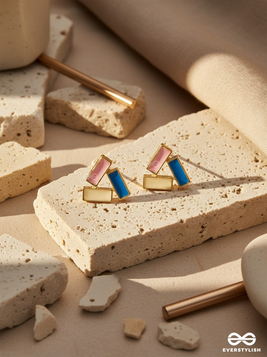 Trio Tints- Modern Geometric Studs
