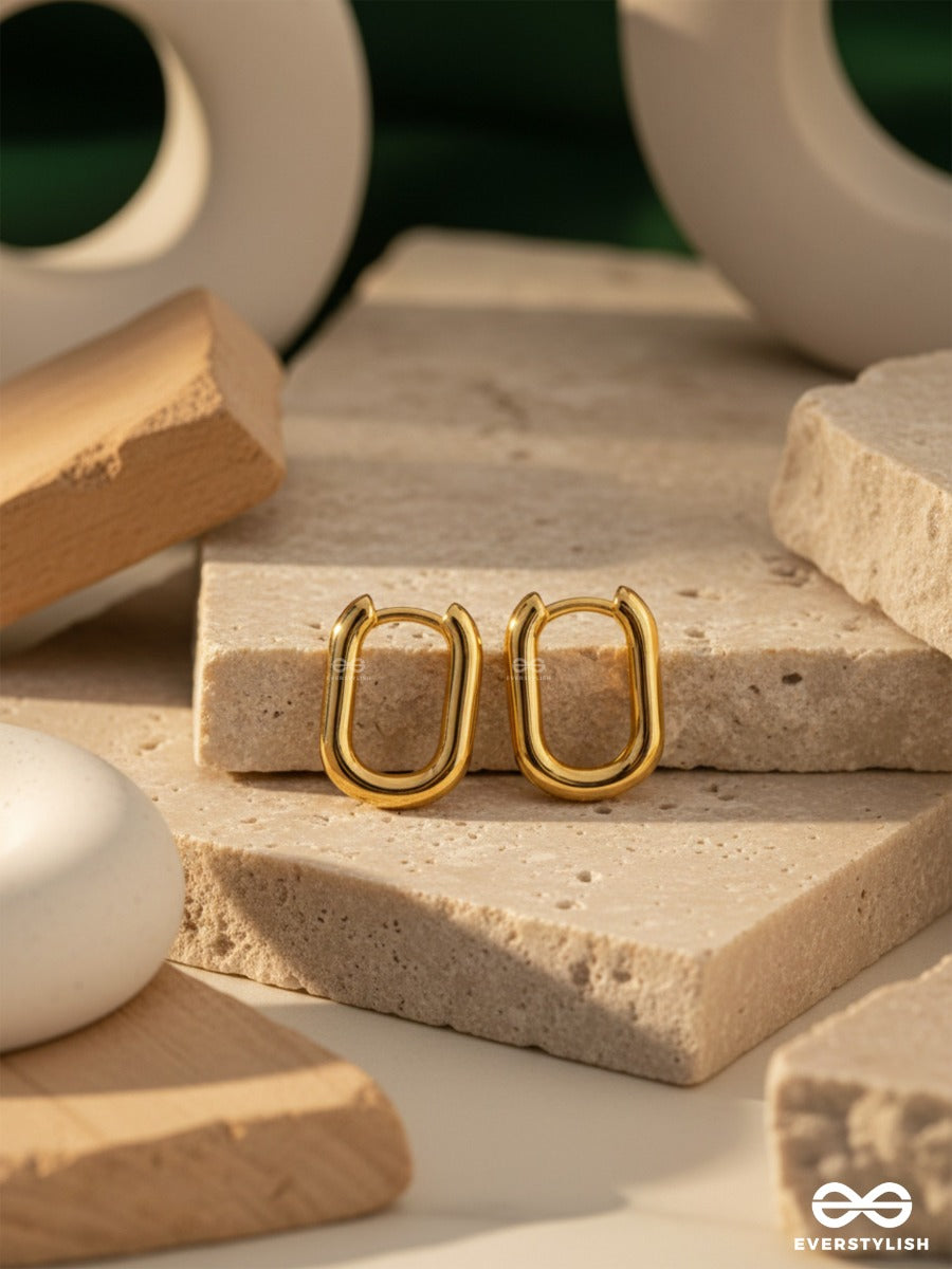 Urban Loop- Sleek And Contemporary Gold Hoops