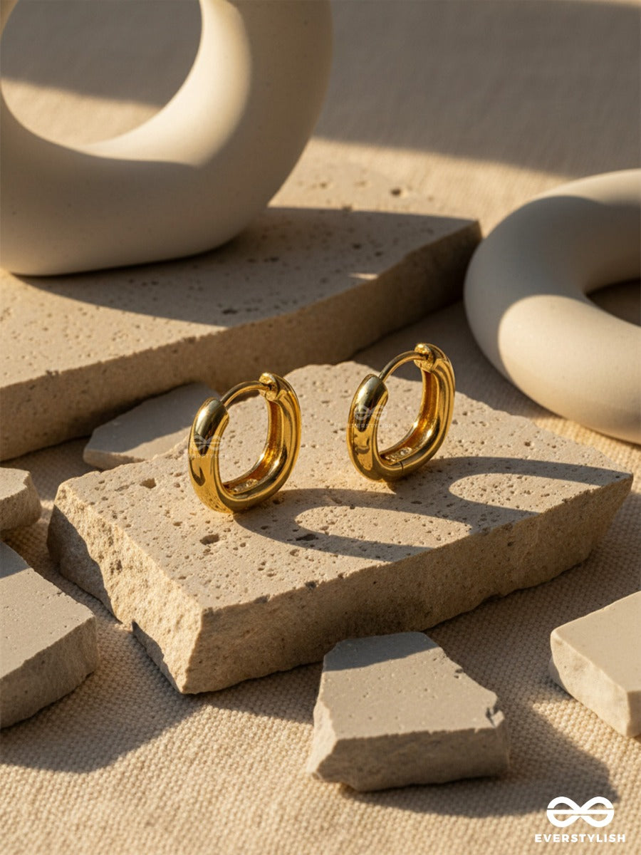 Urban Loop- Sleek And Contemporary Gold Hoops