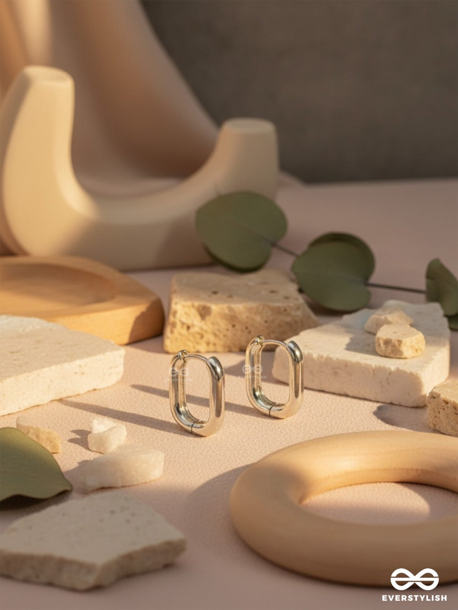 Glint Hoops- Minimalistic Silver Hoops