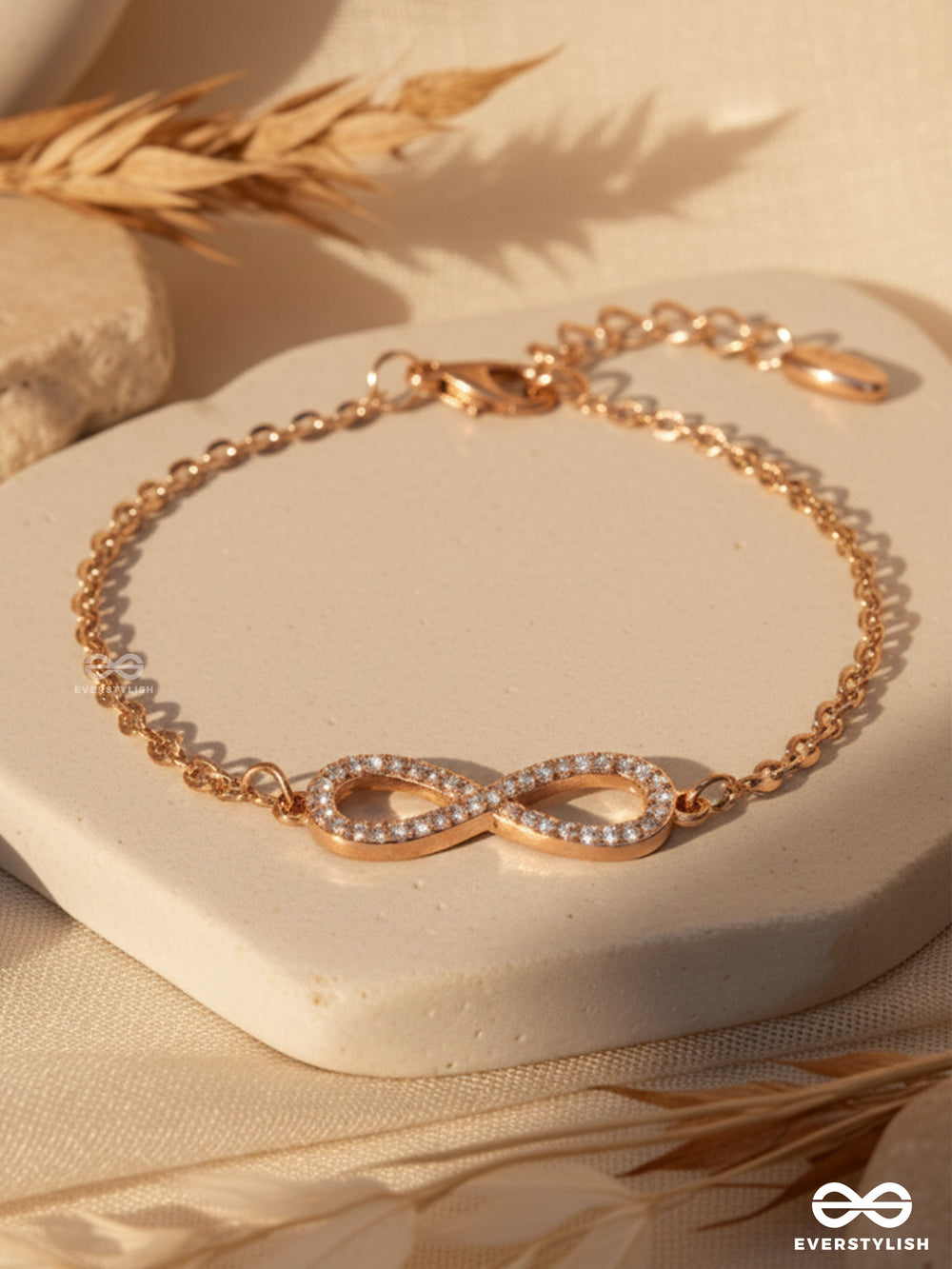 Celeste Infinity - Minimal Luxe Rose Gold Bracelet