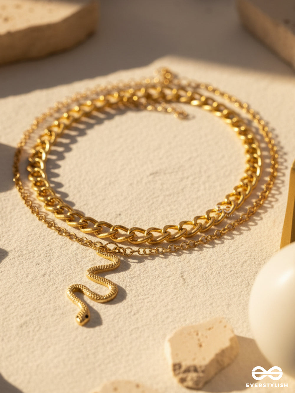 Power Stack- Luxe Gold Link Necklace