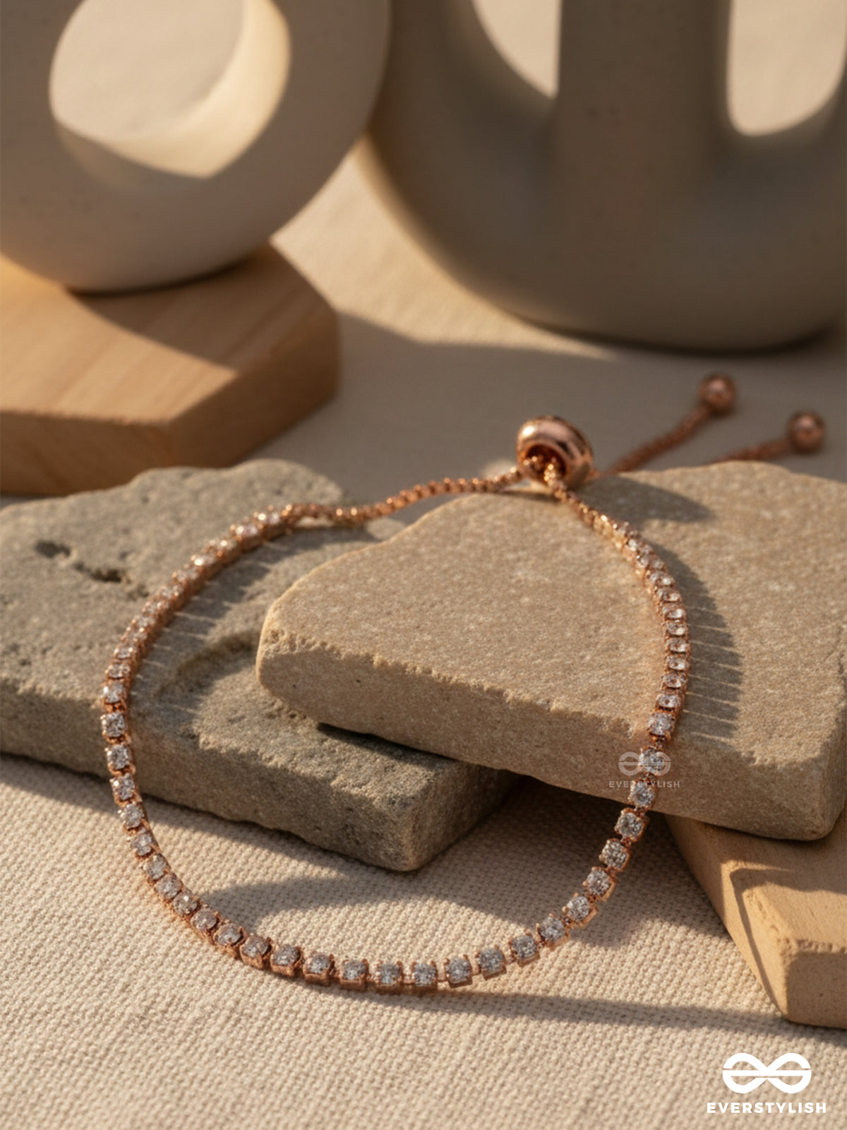 Aura Luxe - Rose Gold Tennis Bracelet