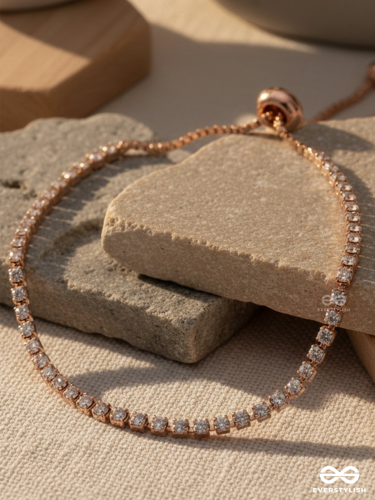 Aura Luxe - Rose Gold Tennis Bracelet