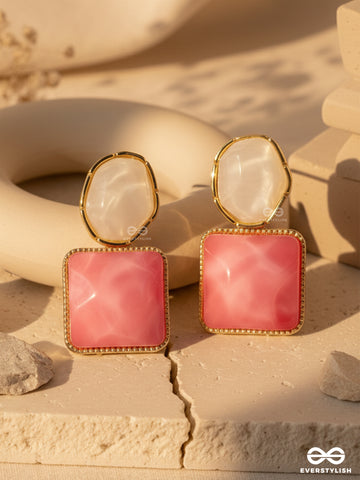 Candy Pop- Chic Colorblock Earrings