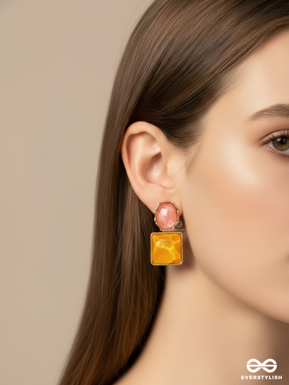 Sunset Pop- Modern Geometric Drops In Warm Hues