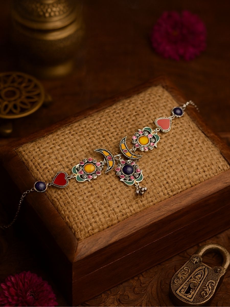 Tribal Heart- Fusion Oxidised Choker