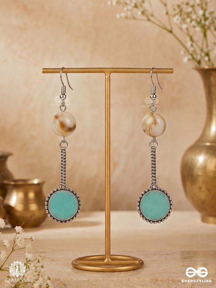 Oasis Drop - Oxidised Long Earrings