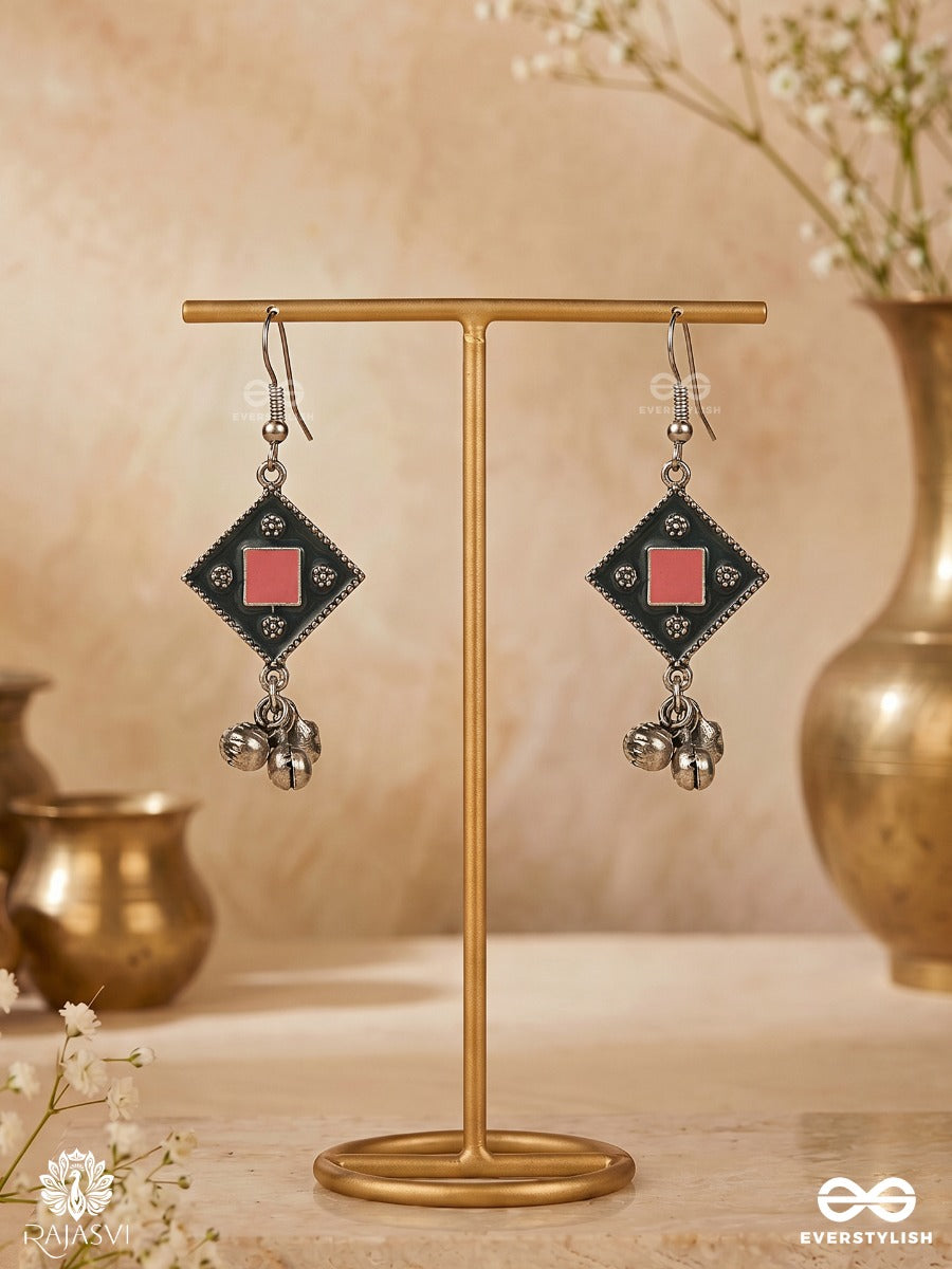 Kite Pop - Geometric Oxidised Earring