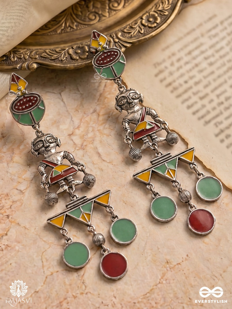 Carnival Chaos - Geometric Statement Earring