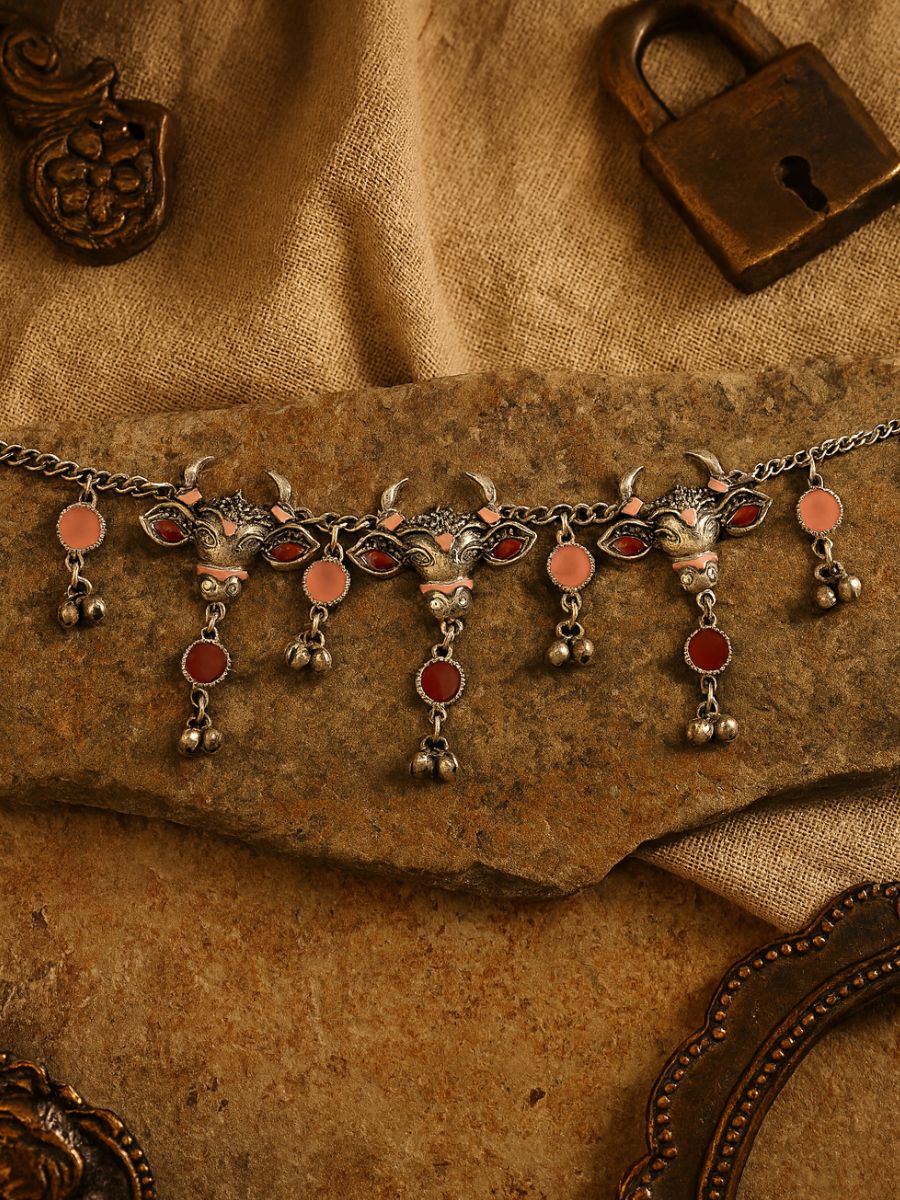 Nandi Grace - Tribal Oxidised Necklace