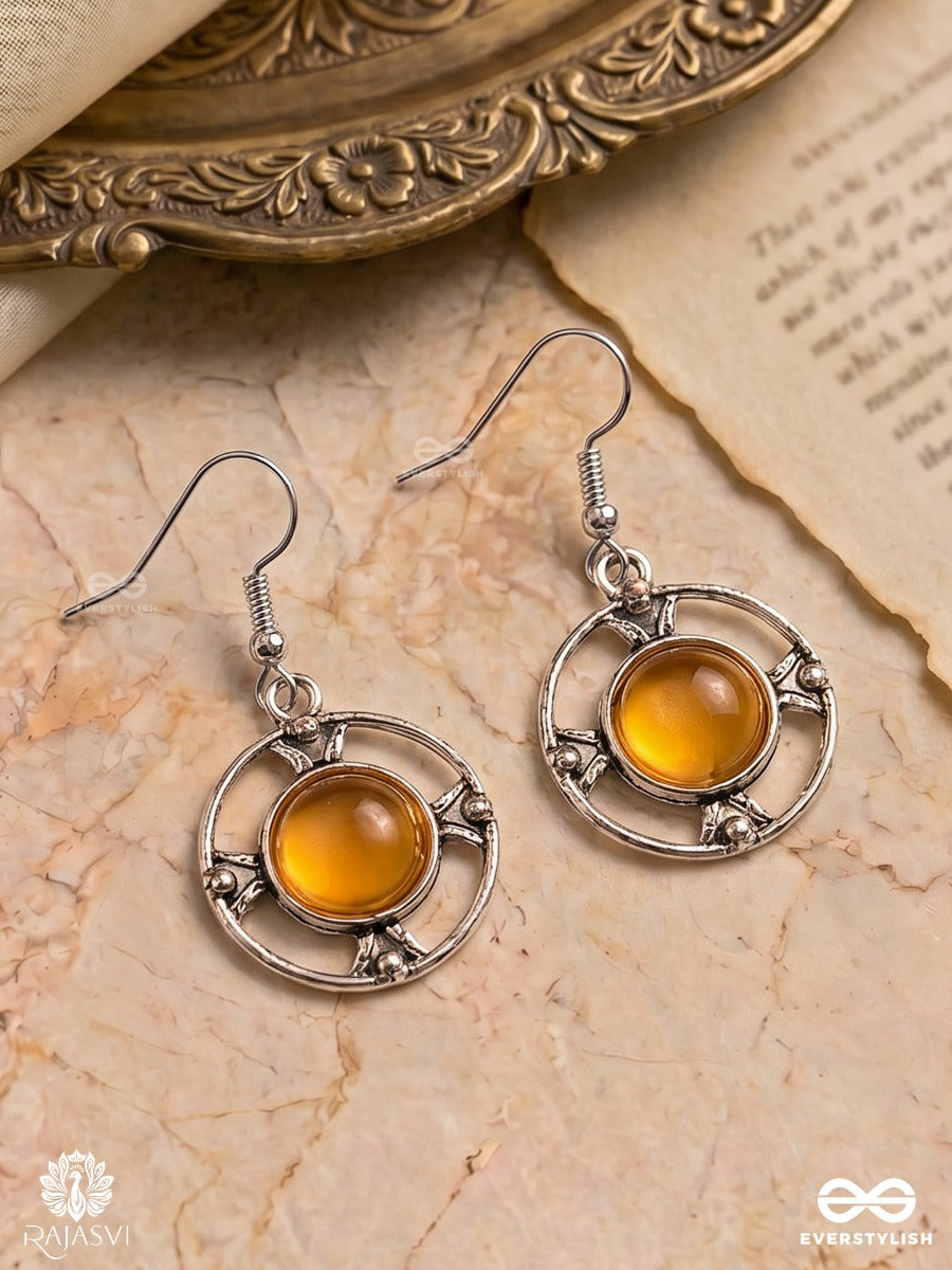 Sun Halo - Minimal Oxidised Earring