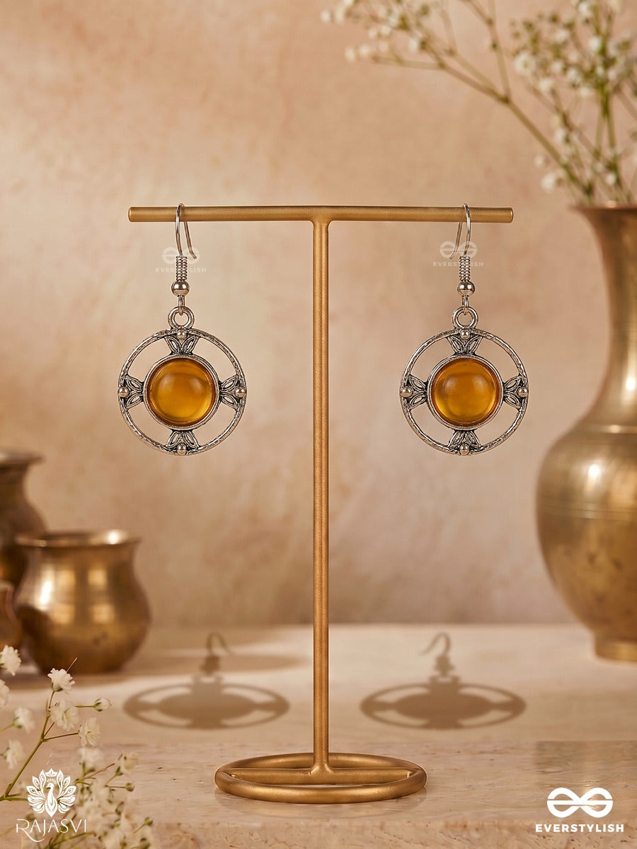 Sun Halo - Minimal Oxidised Earring