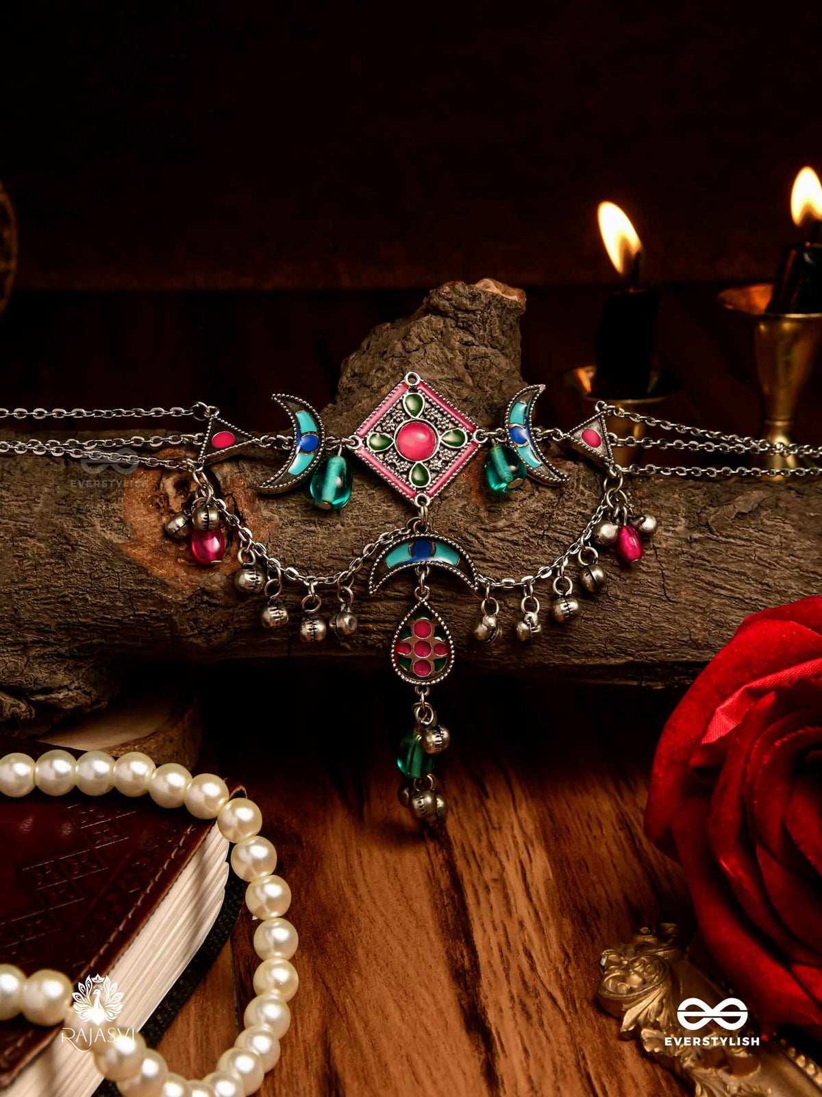 Moonfesta - Ethnic Crescent Necklace
