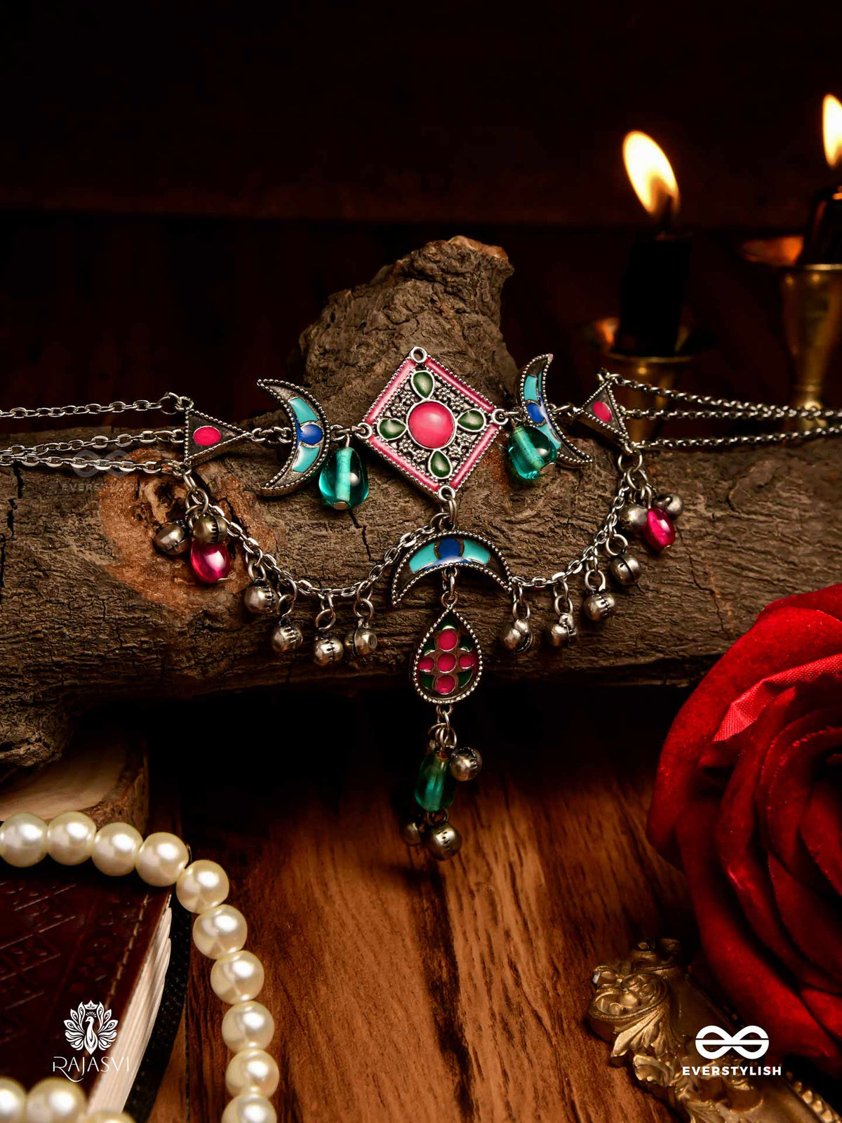 Moonfesta - Ethnic Crescent Necklace