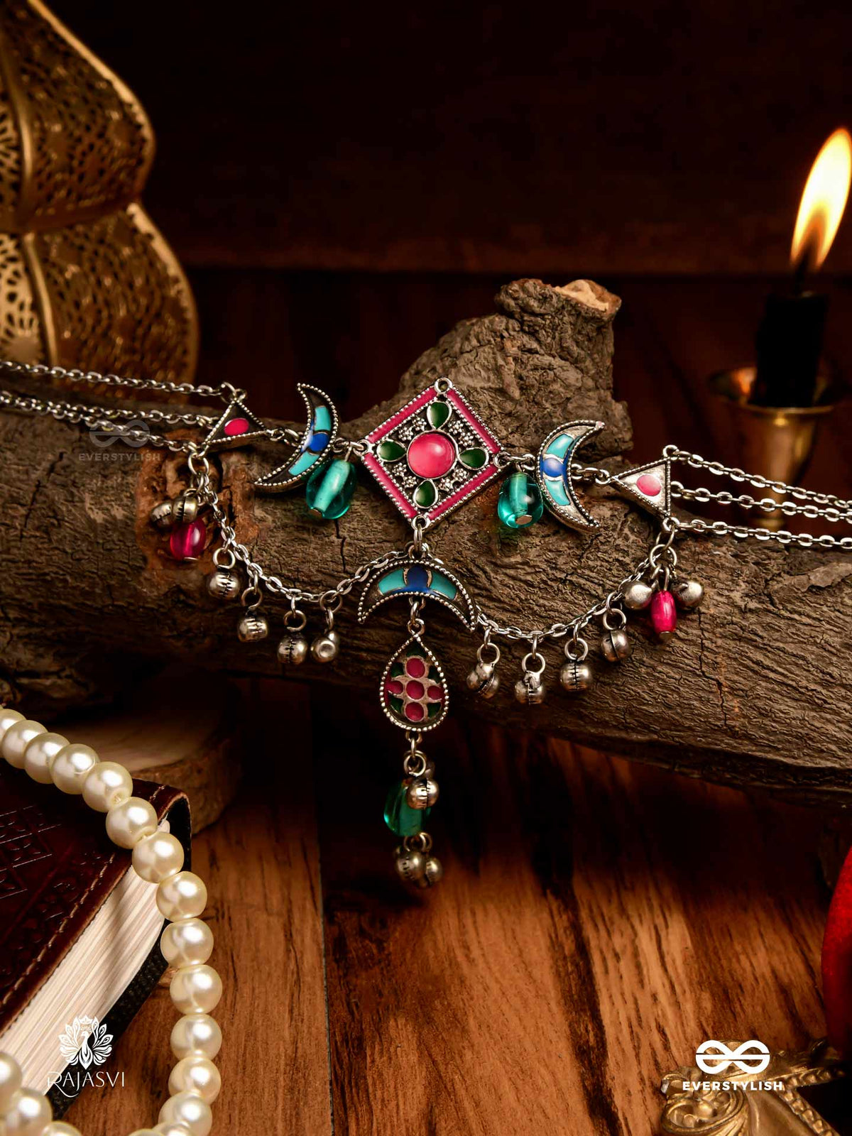 Moonfesta - Ethnic Crescent Necklace