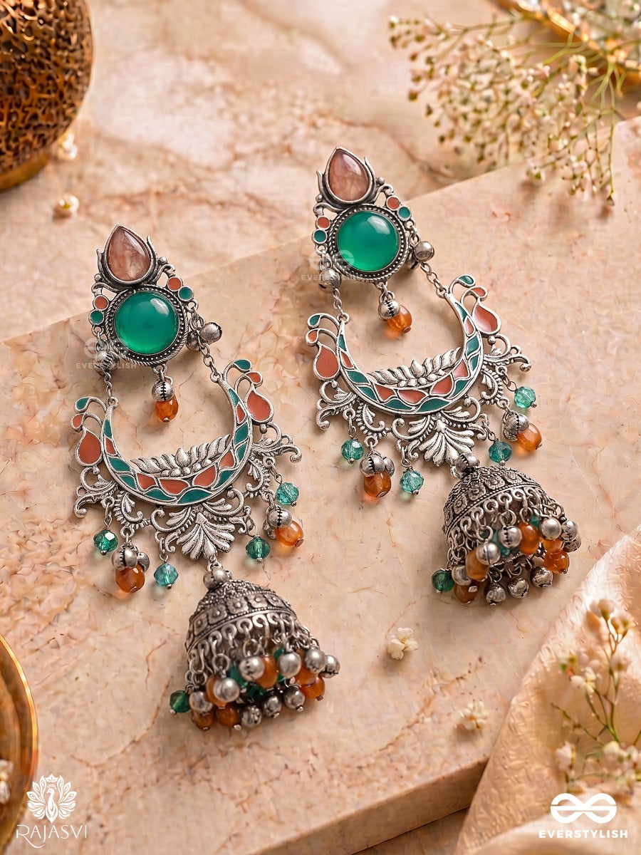Jungle Mystic - Bohemian Drop Jodhpuri Jhumkas