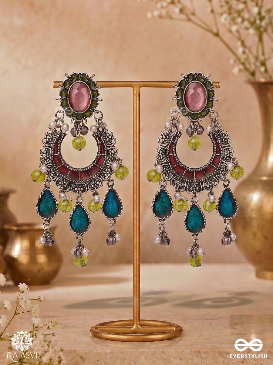 Ocean Spirit - Statement Tribal Jodhpuri Jhumkas