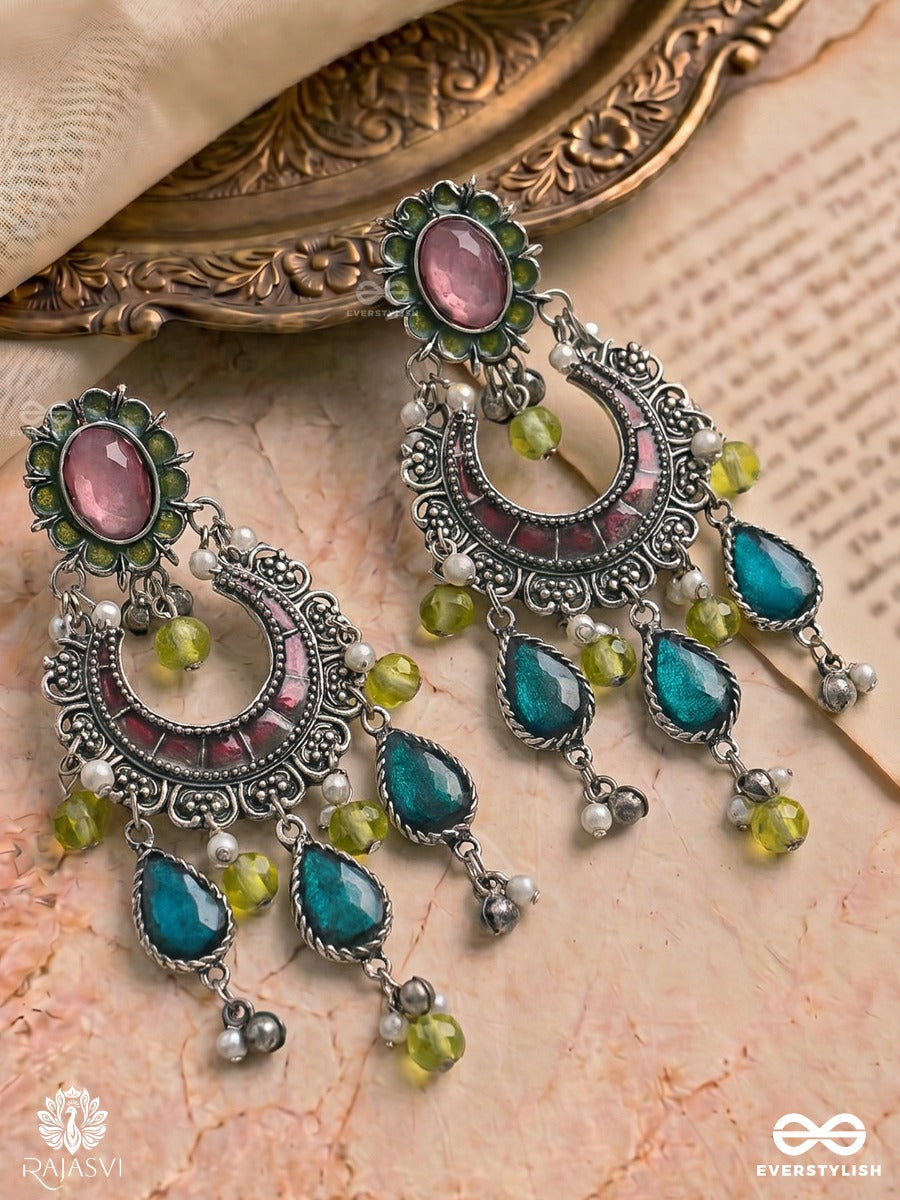 Ocean Spirit - Statement Tribal Jodhpuri Jhumkas
