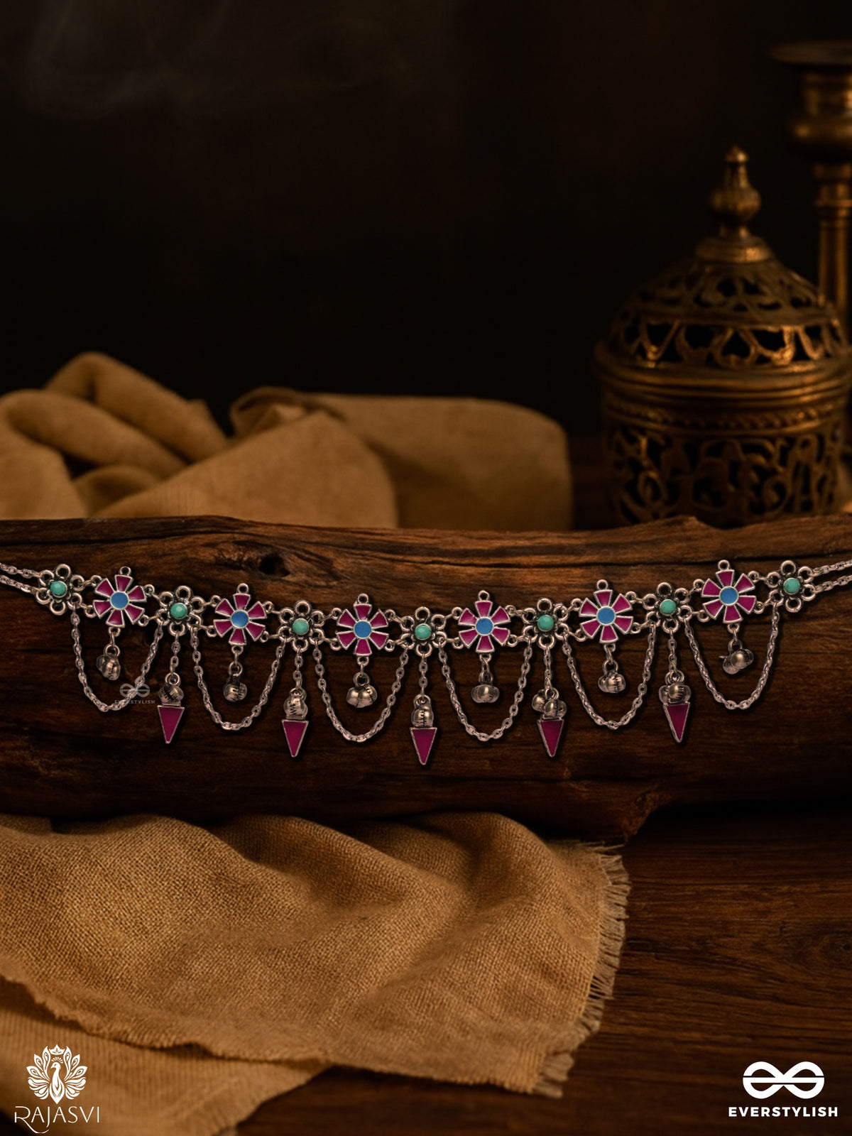 Nomad Charm - Vibrant Oxidised Necklace