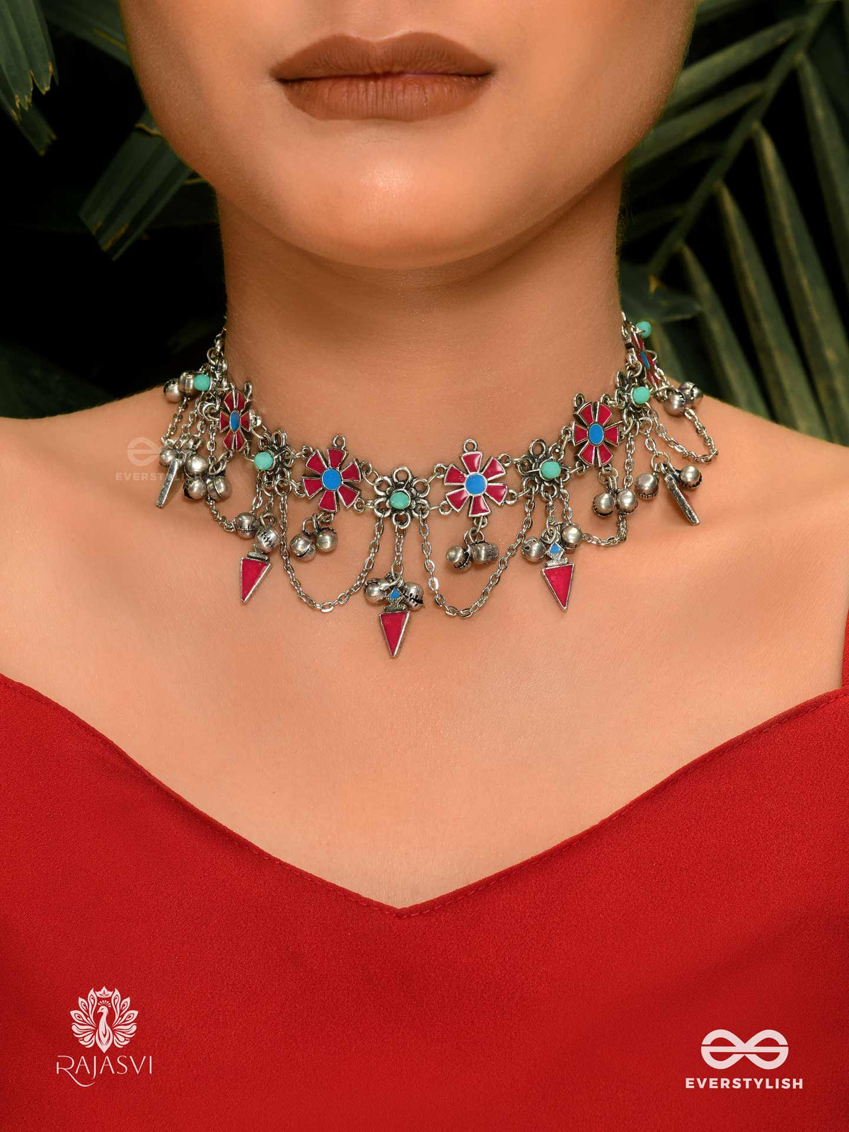 Nomad Charm - Vibrant Oxidised Necklace