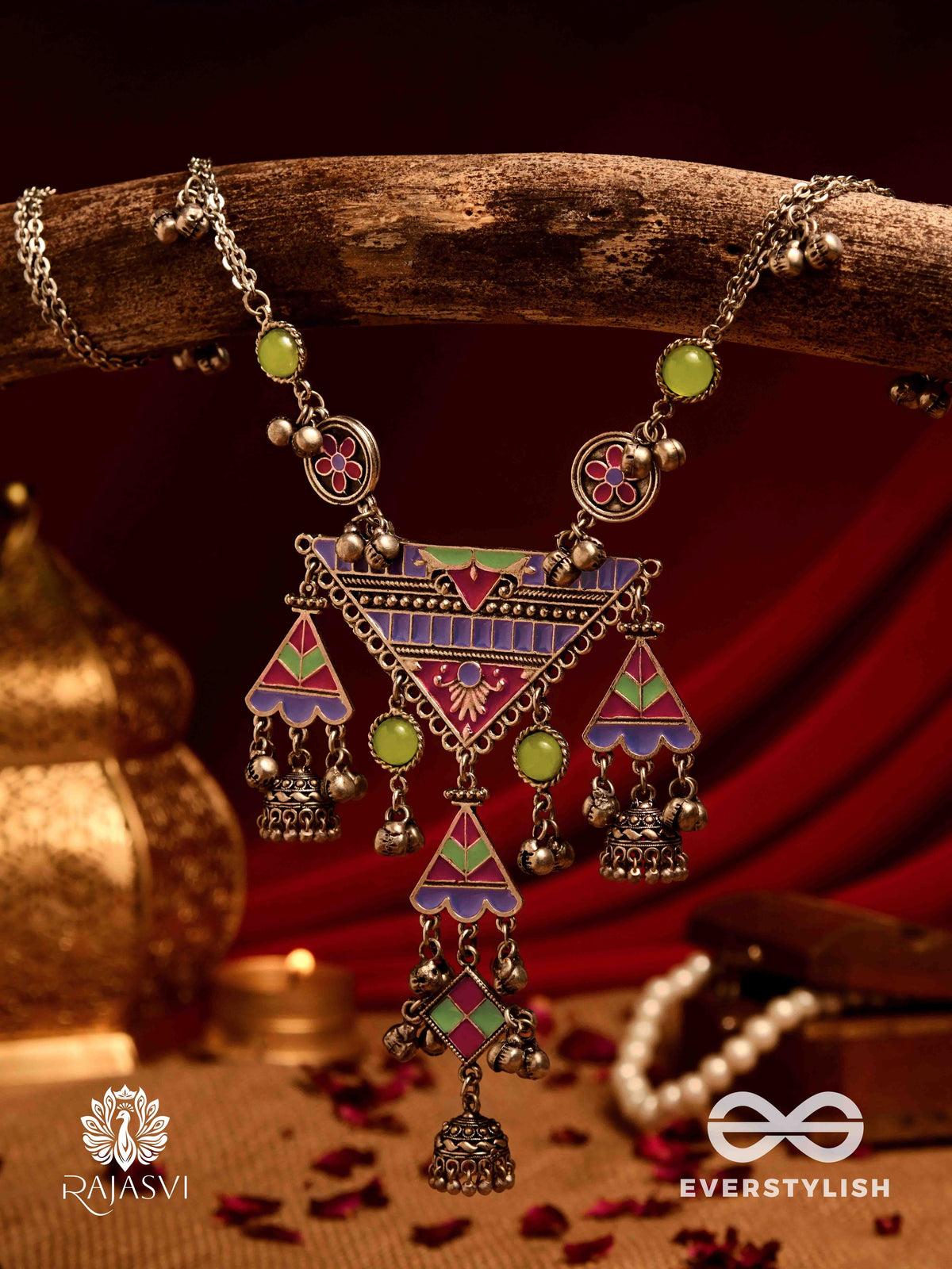 Folkraaga - Heritage-Inspired Oxidised Necklace