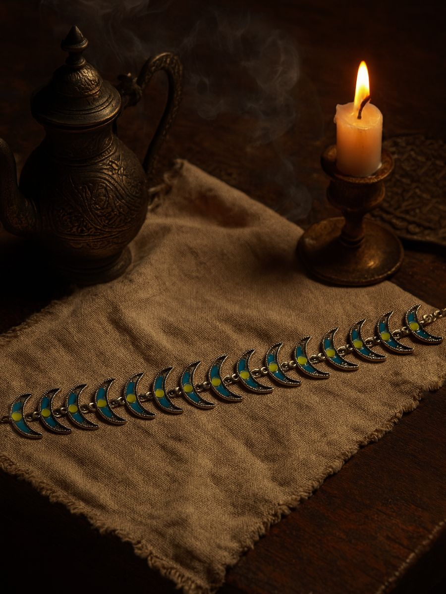 Indigo Trail - Tribal-Style Enamel Choker