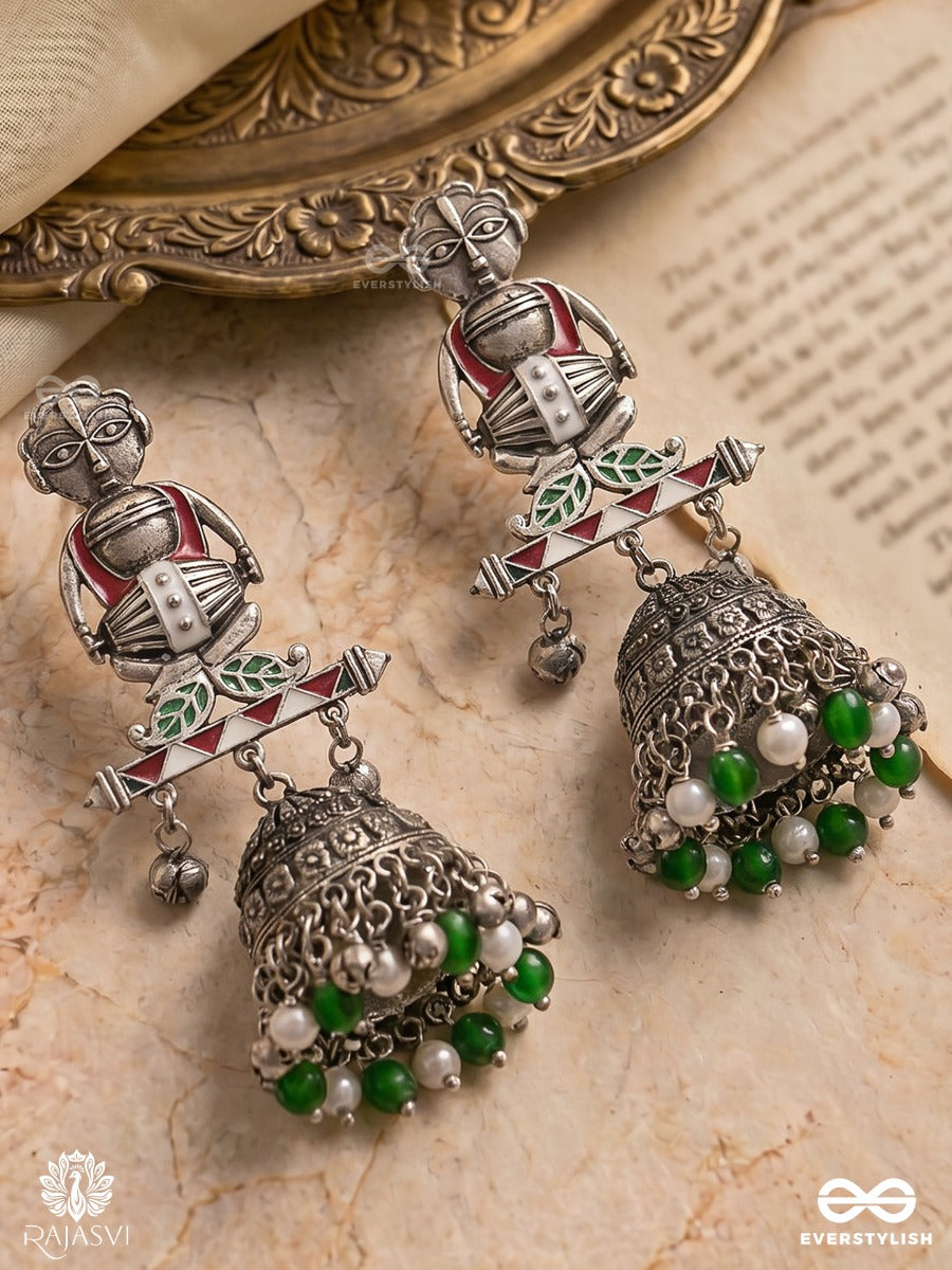 Folk Pride - Tribal Oxidised Earring