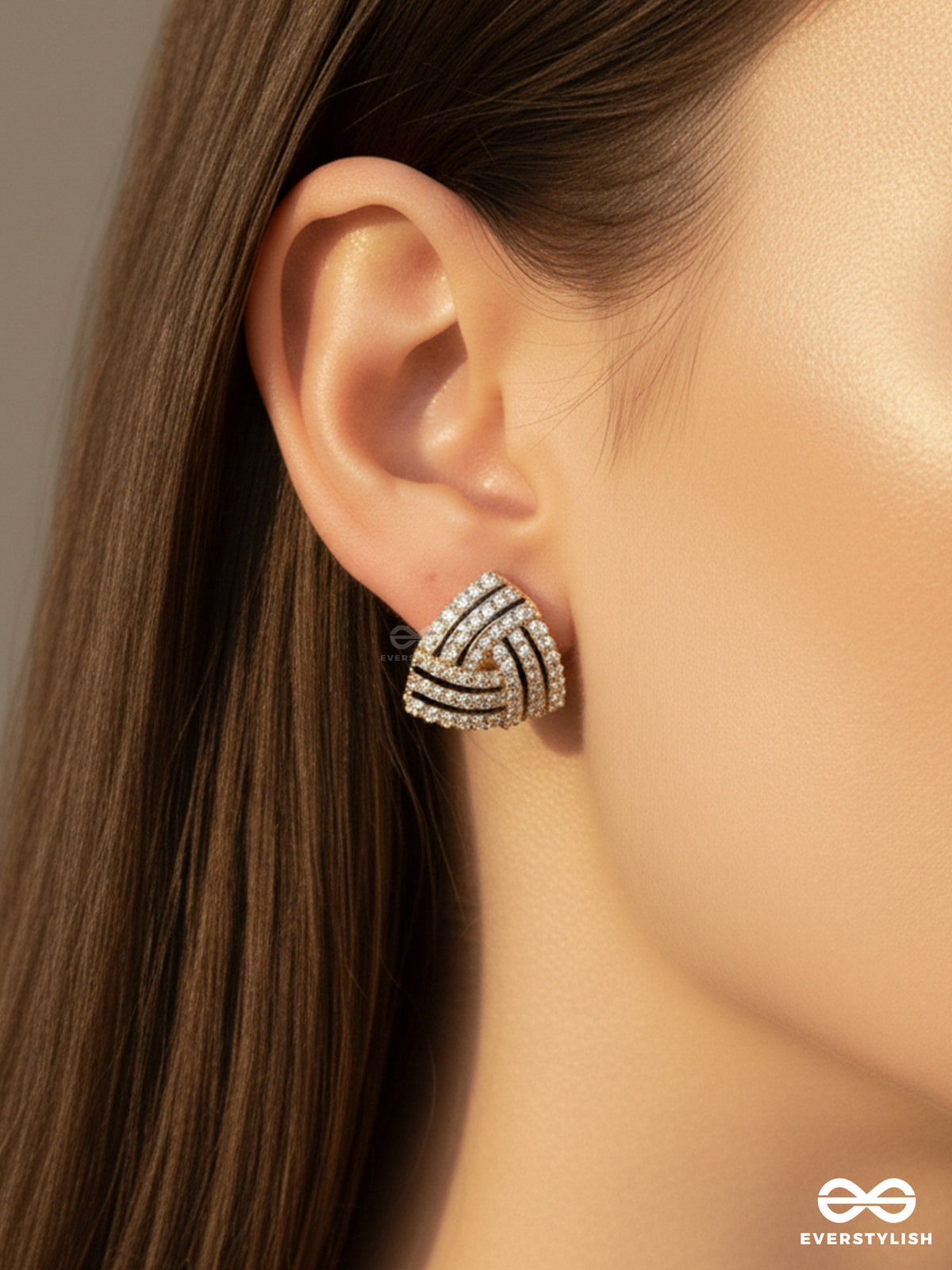 Night Glimmer - Studded Triangle With Black Accents
