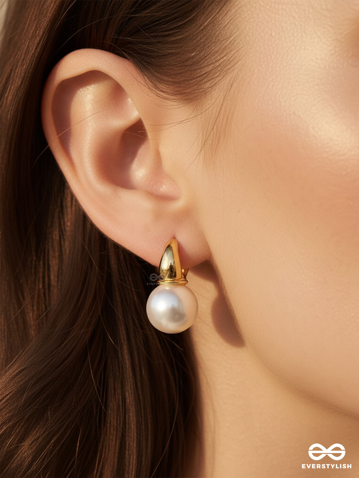 Bubble Drop - Glossy Pearl In Golden Grip