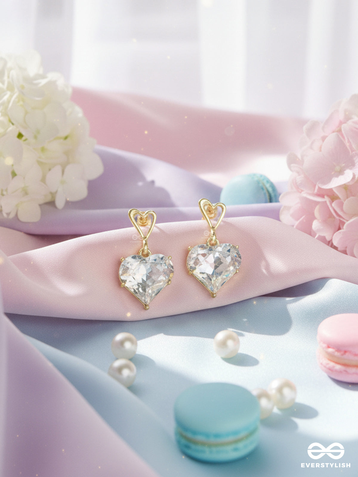 Heartlet - Dainty Transparent Gem Heart Drops