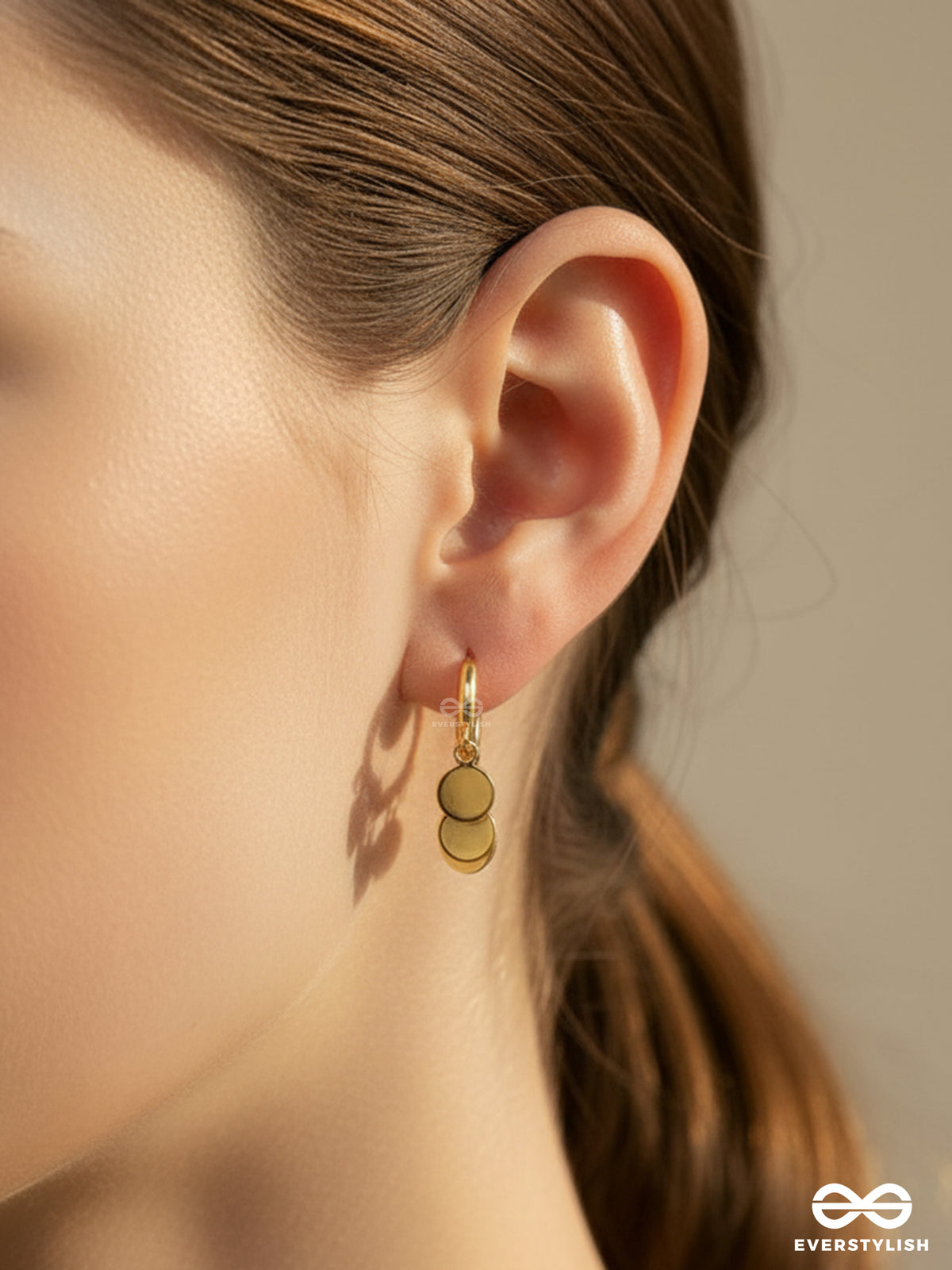 Twirl Tokens - Playful Golden Mini Hoops