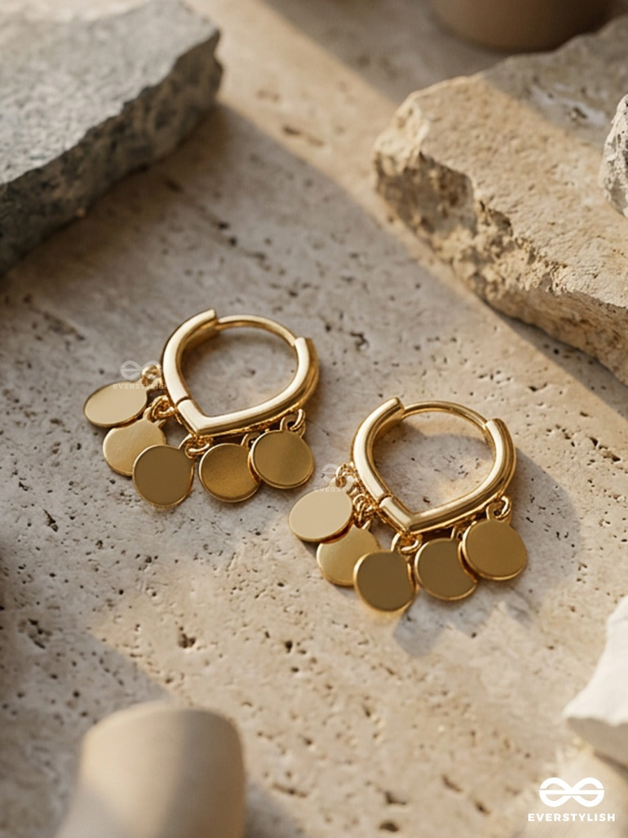 Twirl Tokens - Playful Golden Mini Hoops