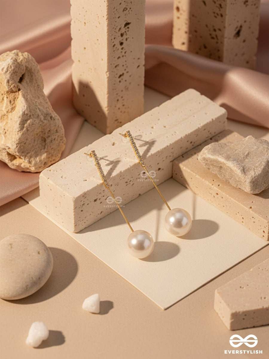 Pearl Wand - Pearl Drop Earrings