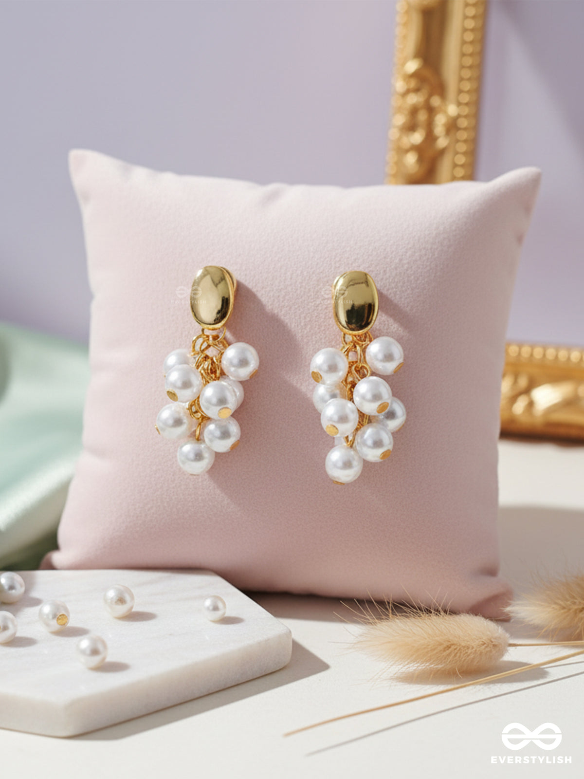 Pearl Chime - Dainty Multi-Pearl Drop Earrings