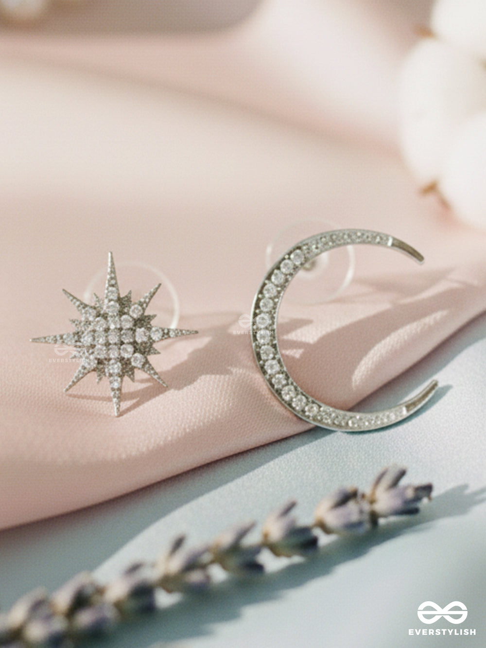 Twilight Duo - Star & Moon Studs